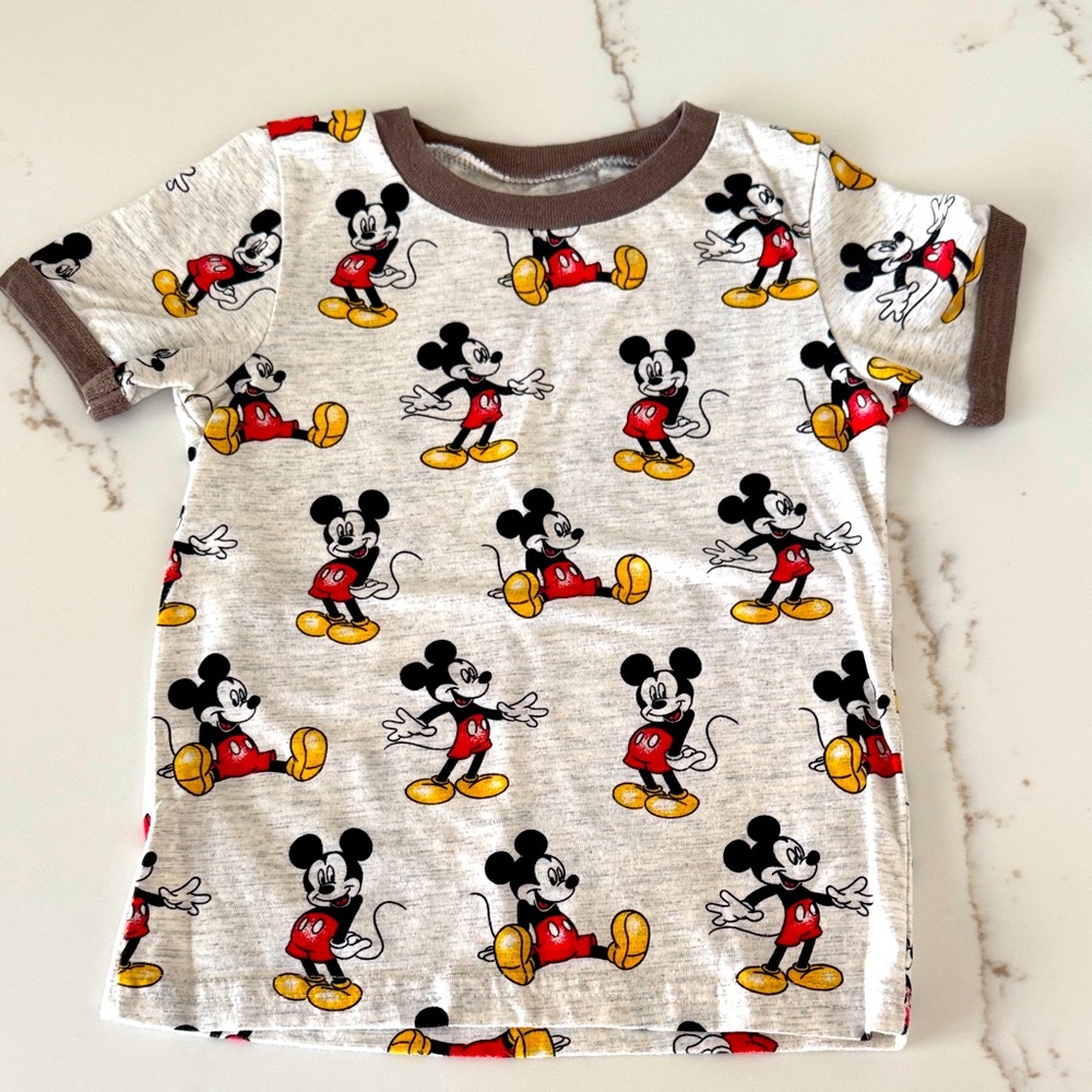 Disney Junior Mickey Mouse Kids T-Shirt Gray and brown